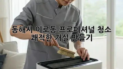 동해시 이로동 프로페셔널 청소: 쾌적한 거실 만들기